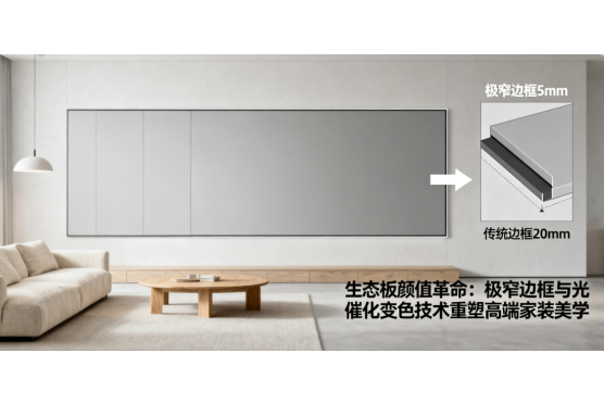 生态板知名品牌颜值革命：极窄边框与光催化变色技术重塑高端家装美学