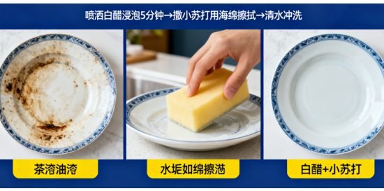 陶瓷清洁难题：一招搞定顽固污渍，省时省力!